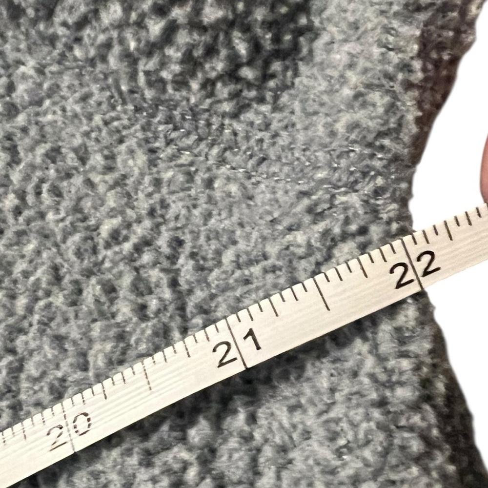 Everlane ReNew Fleece Half-Zip Pullover Blue Gray Sweatshirt Women’s L - Picture 6 of 6